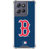 MLB Boston Red Sox - Solid Distressed Moto G Play 5G (2025) Clear Case